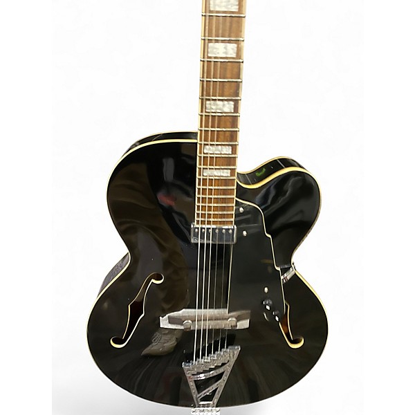 Used D'Angelico PREMIIER DAPEXL Black Hollow Body Electric Guitar