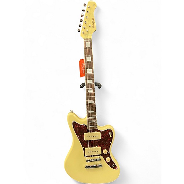 Used Harley Benton JA60 Antique White Solid Body Electric Guitar