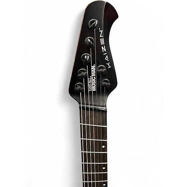 Used Ernie Ball Music Man KAIZEN 7 Black Solid Body Electric Guitar
