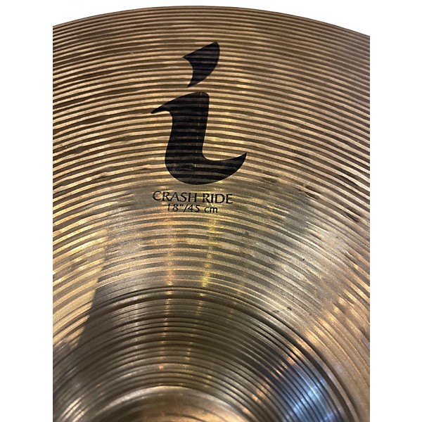 Used Zildjian 18in I SERIES CRASH RIDE Cymbal