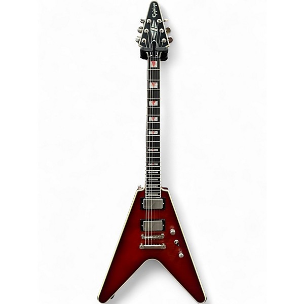 Used Epiphone flying v prophecy Crimson Red Burst Solid Body Electric Guitar