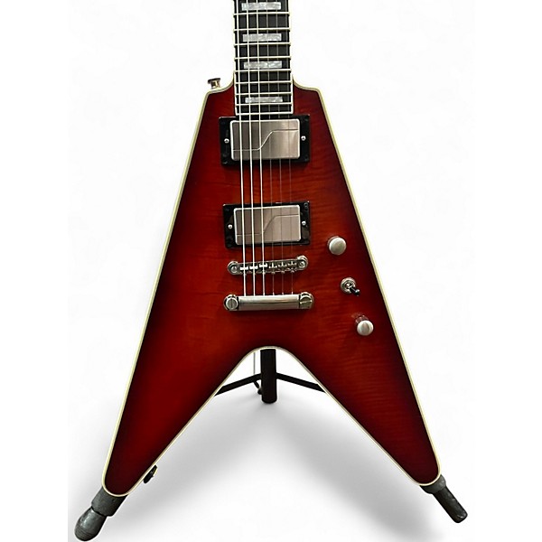 Used Epiphone flying v prophecy Crimson Red Burst Solid Body Electric Guitar