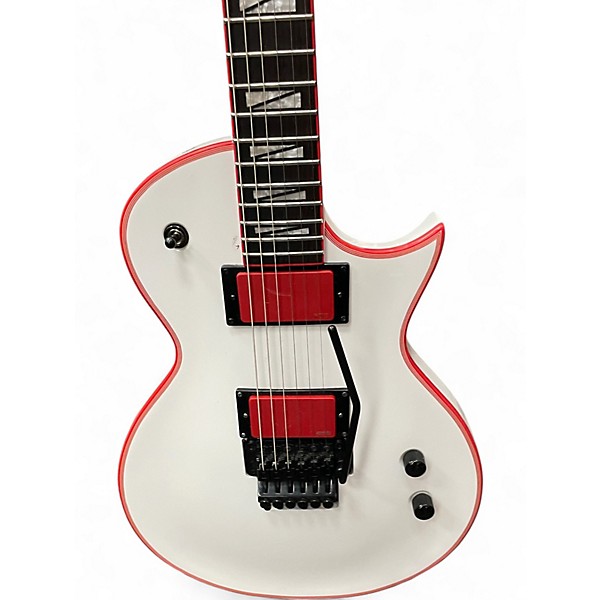Used ESP LTD GH600 White and Red Solid Body Electric Guitar