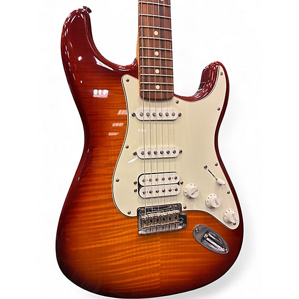 Used Fender Player Plus Stratocaster AMBER BURST Solid Body Electric Guitar