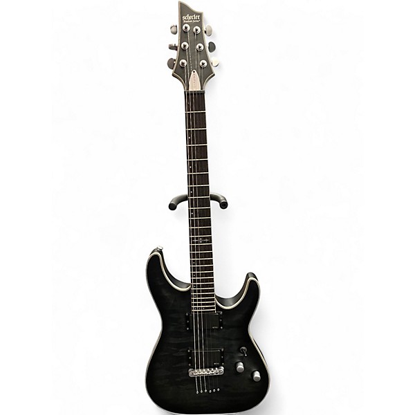 Used Schecter Guitar Research C1 Platinum Black Solid Body Electric Guitar