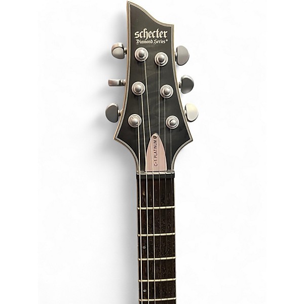 Used Schecter Guitar Research C1 Platinum Black Solid Body Electric Guitar