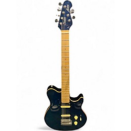 Used Sterling by Music Man Sub AX3 Axis Trans Blue Solid Body Electric Guitar