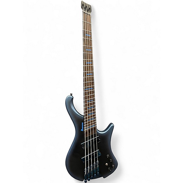 Used Ibanez EHB5MSBSP Midnight Arctic Ocean Matte Electric Bass Guitar