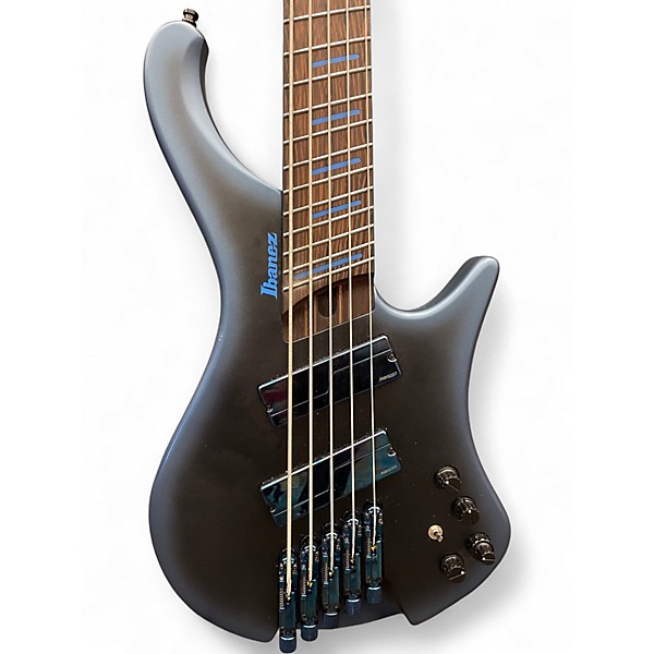 Used Ibanez EHB5MSBSP Midnight Arctic Ocean Matte Electric Bass Guitar