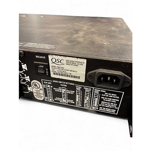 Used QSC RMX2450 Power Amp
