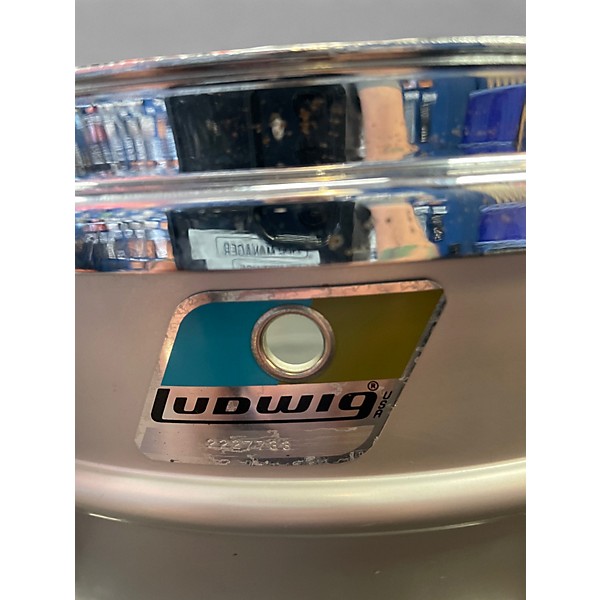 Vintage 1980s Ludwig 4.5X14 Classic Snare TV Silver Drum