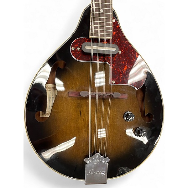 Used Ibanez A-Style Acoustic-Electric Mandolin Dark Violin Sunburst 2 Color Sunburst Mandolin