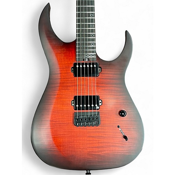 Used Schecter Guitar Research SUNSET EXTREME SCARLET BURST Solid Body Electric Guitar