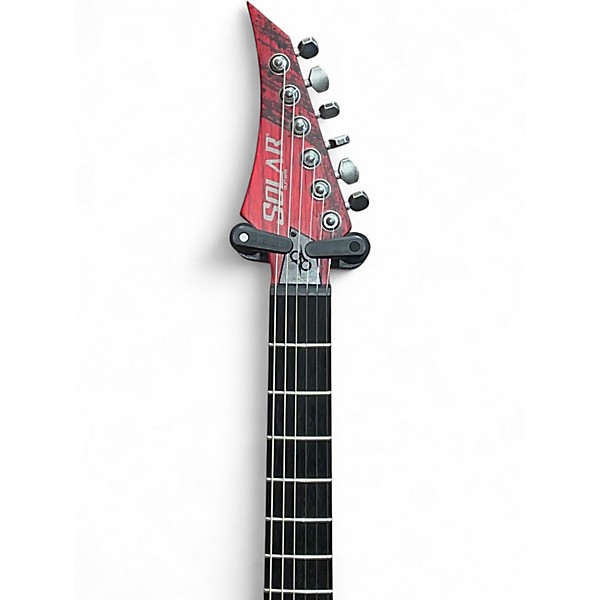 Used Solar Guitars canibalismo Crimson Red Burst Solid Body Electric Guitar