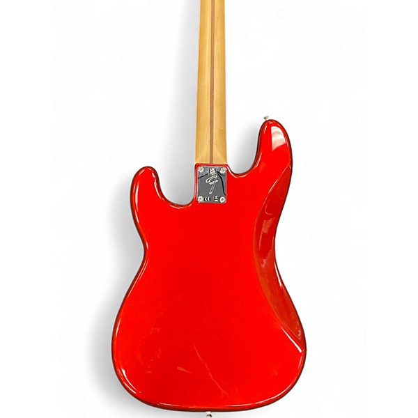 Used Fender Player Precision Bass Candy Apple Red Electric Bass Guitar