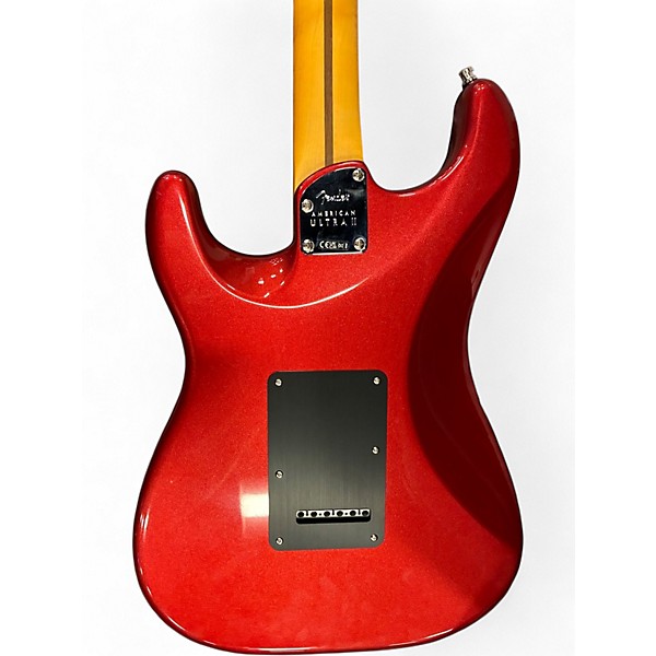 Used 2024 Fender American Ultra II Stratocaster HSS Sinister Red Solid Body Electric Guitar