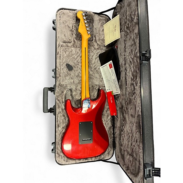 Used 2024 Fender American Ultra II Stratocaster HSS Sinister Red Solid Body Electric Guitar