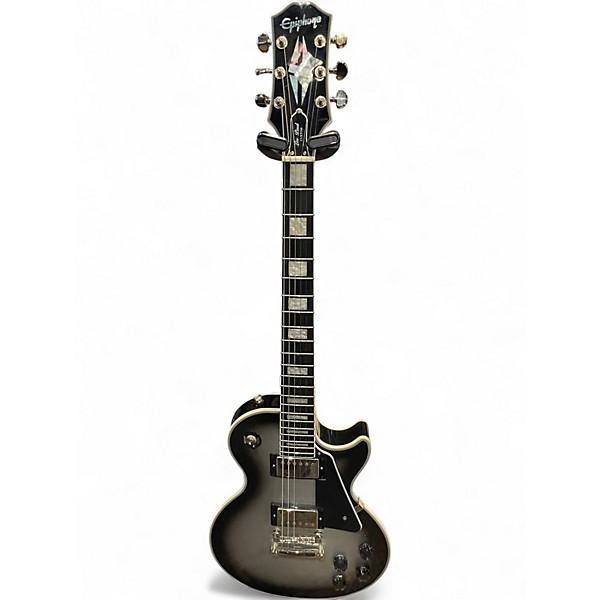 Used Epiphone Les Paul Custom silver burst Solid Body Electric Guitar