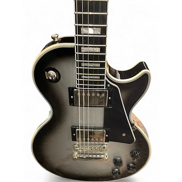 Used Epiphone Les Paul Custom silver burst Solid Body Electric Guitar