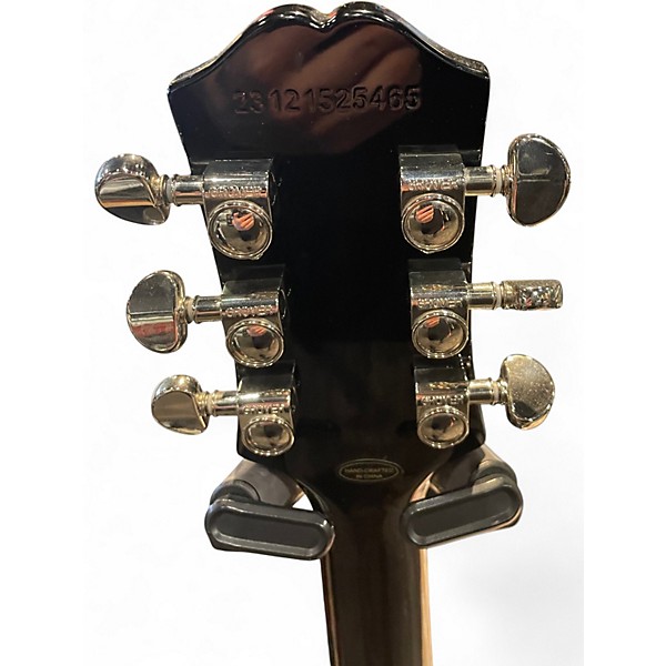 Used Epiphone Les Paul Custom silver burst Solid Body Electric Guitar