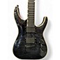 Used ESP mh-1001 ltd Trans Black Solid Body Electric Guitar