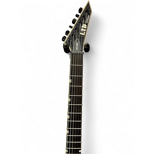 Used ESP mh-1001 ltd Trans Black Solid Body Electric Guitar