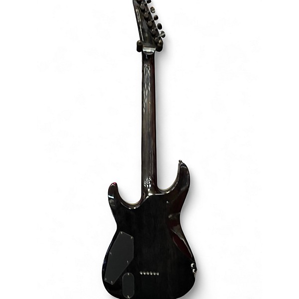 Used ESP mh-1001 ltd Trans Black Solid Body Electric Guitar