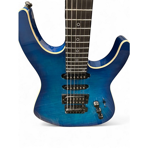 Used Fesley FDK 800 Ocean Blue Solid Body Electric Guitar