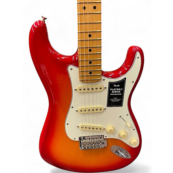 Used Fender Player II Stratocaster Aged Cherry Burst Solid Body Electric Guitar