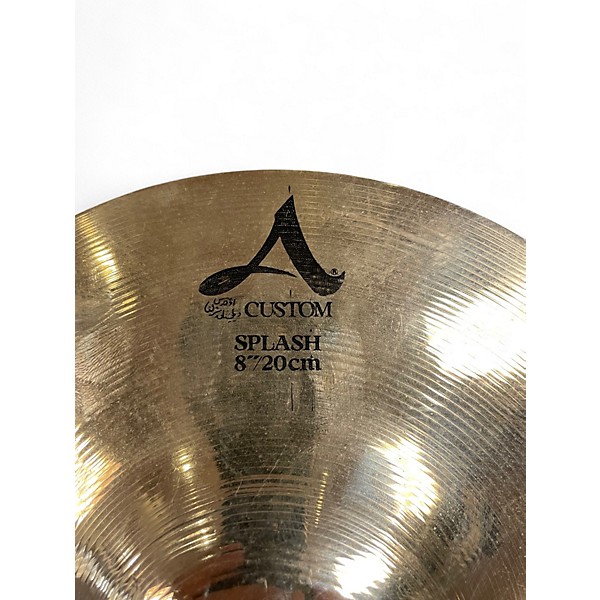 Used Zildjian 8in A Custom Splash Cymbal