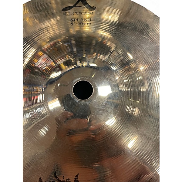 Used Zildjian 8in A Custom Splash Cymbal