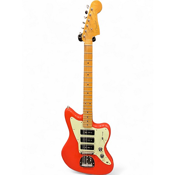 Used Fender Noventa Jazzmaster Fiesta Red Solid Body Electric Guitar
