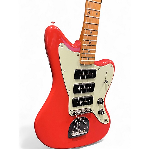 Used Fender Noventa Jazzmaster Fiesta Red Solid Body Electric Guitar