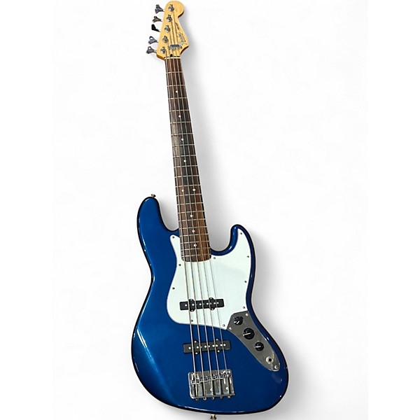 Used Fender Player Jazz Bass V Blue Electric Bass Guitar