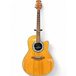 Used Ovation Ultra Series 1527 Natural Acoustic Electric Guitar