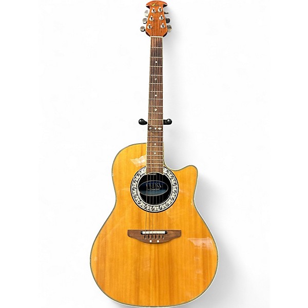 Used Ovation Ultra Series 1527 Natural Acoustic Electric Guitar