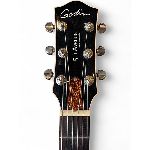 Used Godin 5th Avenue Kingpin P90 COGNAC BURST Hollow Body Electric Guitar