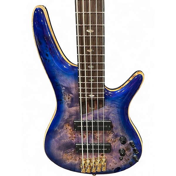 Used Ibanez SR2605 blue purple burst Electric Bass Guitar