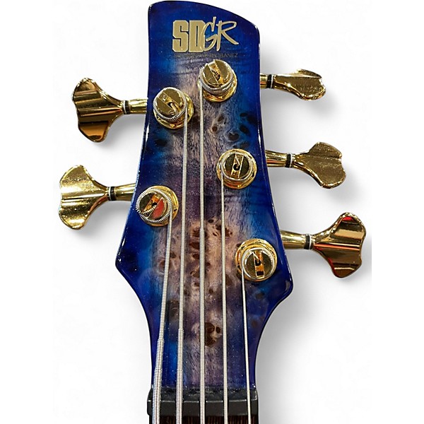 Used Ibanez SR2605 blue purple burst Electric Bass Guitar