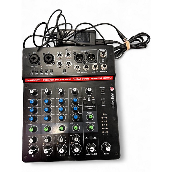 Used Harbinger LVL LV8 Powered Mixer