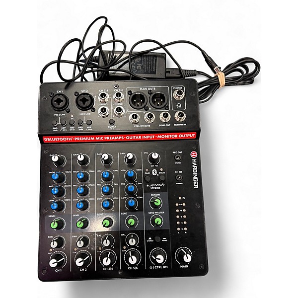Used Harbinger LVL LV8 Powered Mixer