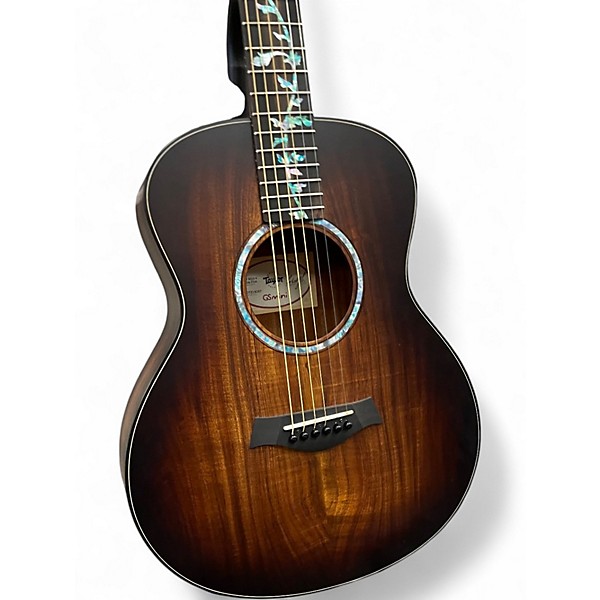 Used Taylor GS Mini Koa E Plus Edge Burst Acoustic Electric Guitar