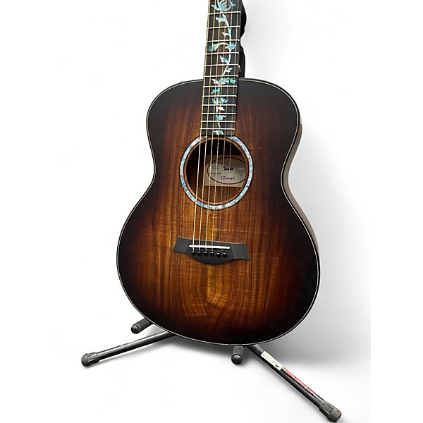 Used Taylor GS Mini Koa E Plus Edge Burst Acoustic Electric Guitar