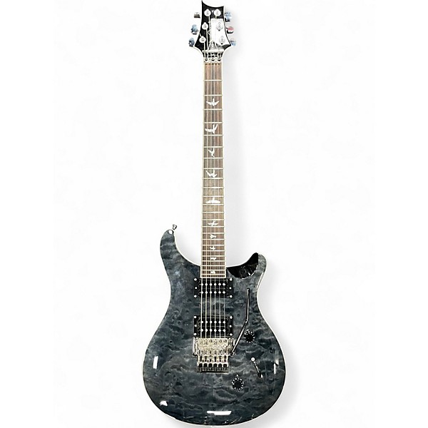 Used PRS SE24 FR Trans Black Solid Body Electric Guitar