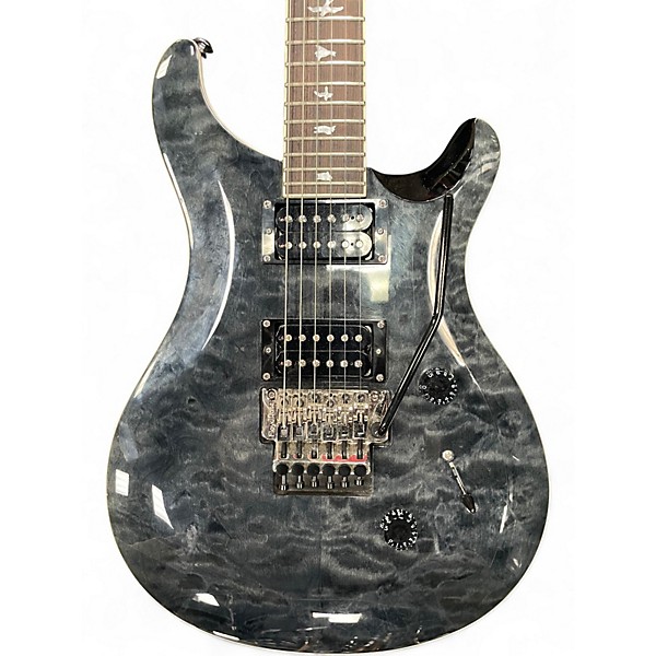 Used PRS SE24 FR Trans Black Solid Body Electric Guitar
