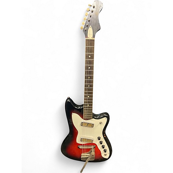 Vintage 1960s Harmony BOBKAT Faded Tobacco Solid Body Electric Guitar