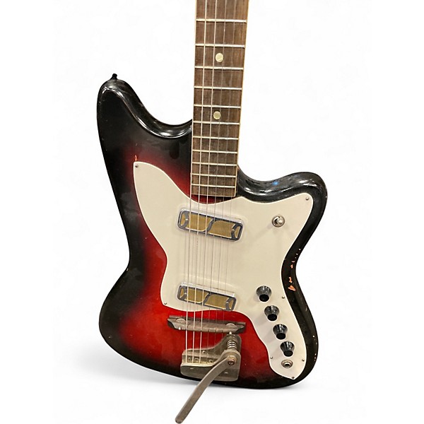 Vintage 1960s Harmony BOBKAT Faded Tobacco Solid Body Electric Guitar