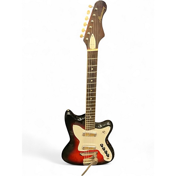 Vintage 1960s Harmony BOBKAT Faded Tobacco Solid Body Electric Guitar