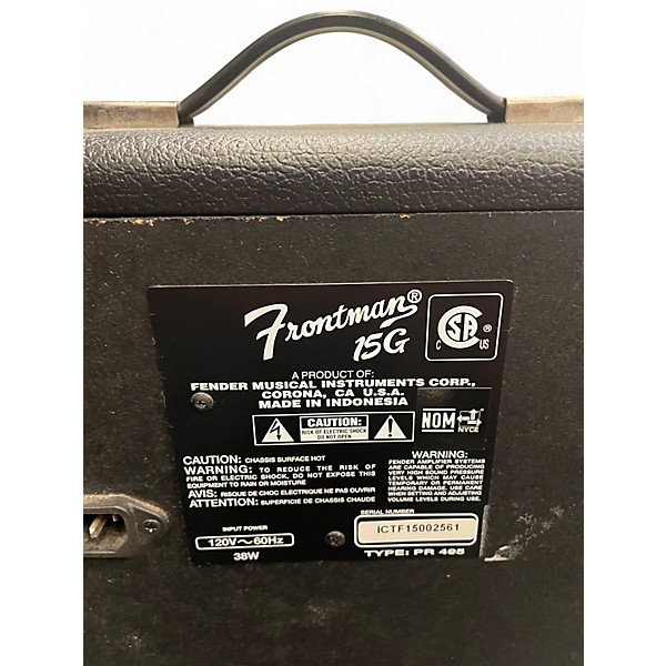 Used 2020 Fender Frontman 15G 15W Guitar Combo Amp