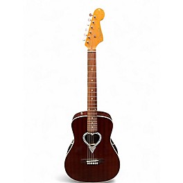 Used Fender Alkaline Trio Malibu Mahogany Natural Acoustic Guitar